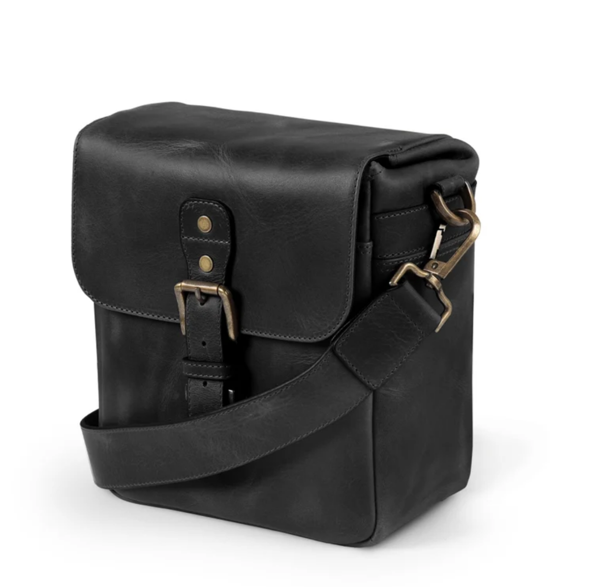 Personalized Italian Leather Messenger Bag
