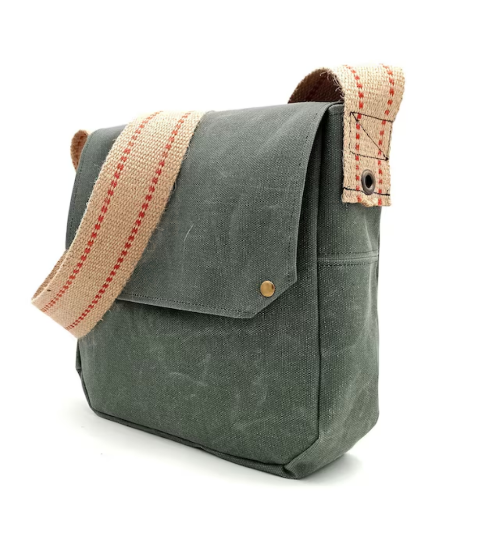 Waxed Canvas Messenger Bag